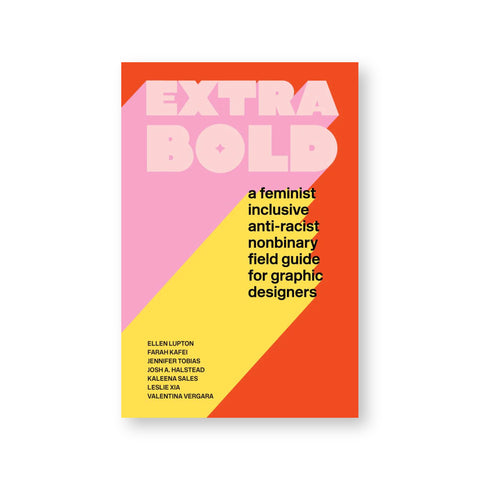 Graphic book cover with red, pink, and yellow blocks of color emphasizing the title text..