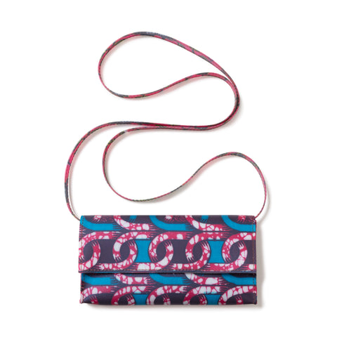 Wax Prints Sharp Edge Case with Long Strap