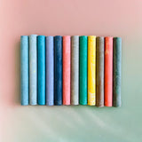 ButterStix Chalk - Set of 12 Assorted Colors with Holder