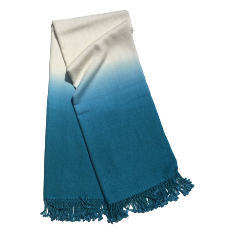 Dip-Dyed Throw