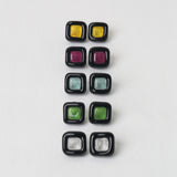 Mini Square Glass Earrings