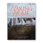 Book cover featuring a photograph of laundry drying on a clothesline, held up by a branch. Tall grasses in the foreground; a pipeline, house, and clouded blue sky in the background. Pixelated bright red-orange title text at top.