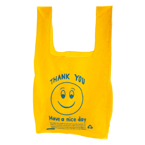 Smile Thank You Tote - Blue/Yellow