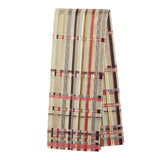 Plaid patterned skirt on a white background