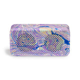 Marble-patterned rectangular speaker on a white background