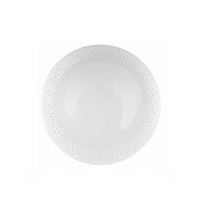 Nymphenburg White Coral Bread Plate Inspired by the sensuous appearance of sun-bleached coral, the round white, wafer-thin plates have pierced and irregular edges. 