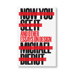 White book cover with title in thick black sans serif letters crossed out by horizontal red semi-transparent stripes
