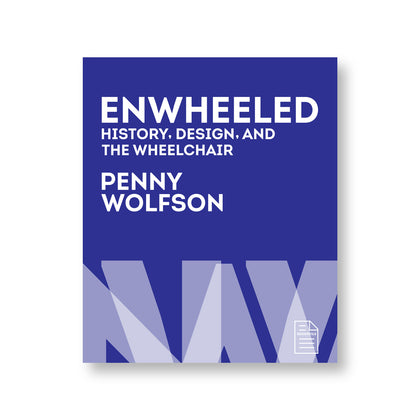 Blue book cover with bold san serif title over opaque font detail pattern at the bottom