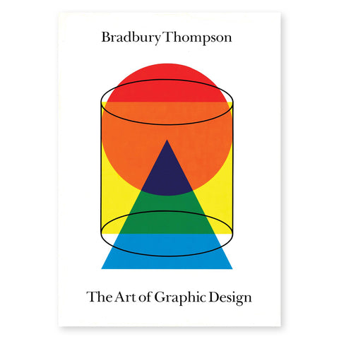 White book cover with central illustration of transparent overlaid colorful shapes and opaque black lines. Title information in black serif letters above and below