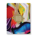 Book cover with delicate pleated fabric pieces in rich undulating colors surrounding the title