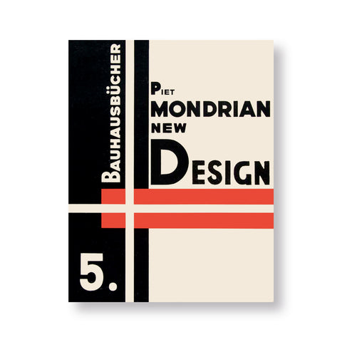 Book cover with black white and red rectangular fields crossed by a white cross and title information in sans serif white and black letters in three of four corners