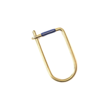 Wilson brass key ring enameled in blue.