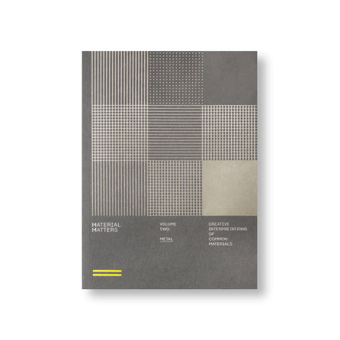 Grey book cover printed on a craft paper. Nine-squares greed takes two-third of the cover on the top. The book title and subtitle are placed below in silver. Horizontal pair of yellow lines at the lower-left corner. 