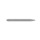 Side view of Sleek, minimalist Handmade Stainless Steel Pen.