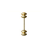 Totem pole shaped brass key ring
