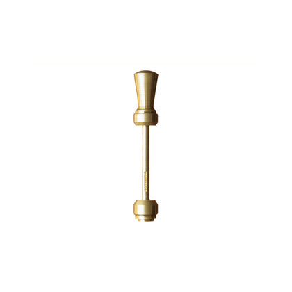 Tall totem pole-shaped key ring in brass
