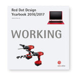 White book cover with two red power drills and a red laptop that converts into a tablet surrounding the word "Working"