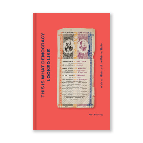 Book cover featuring a flat coral colored background layered with a "Regular Republican Ticket", centered, and the title to the left, rotated vertically at 90 degrees in a navy colored font.