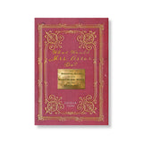 The front cover of this book has a pinkish red background which resembles the texture of woven fabric.  Printed over the fabric-like cover are two intricate gold frames, one inside the other. In the center of the frames is a gold square plaque with black text reading "The Essential Guide to the Manners and More of the Gilded Age". Above the plaque reads "What Would Mrs. Astor Do?" in a scripted gold font.